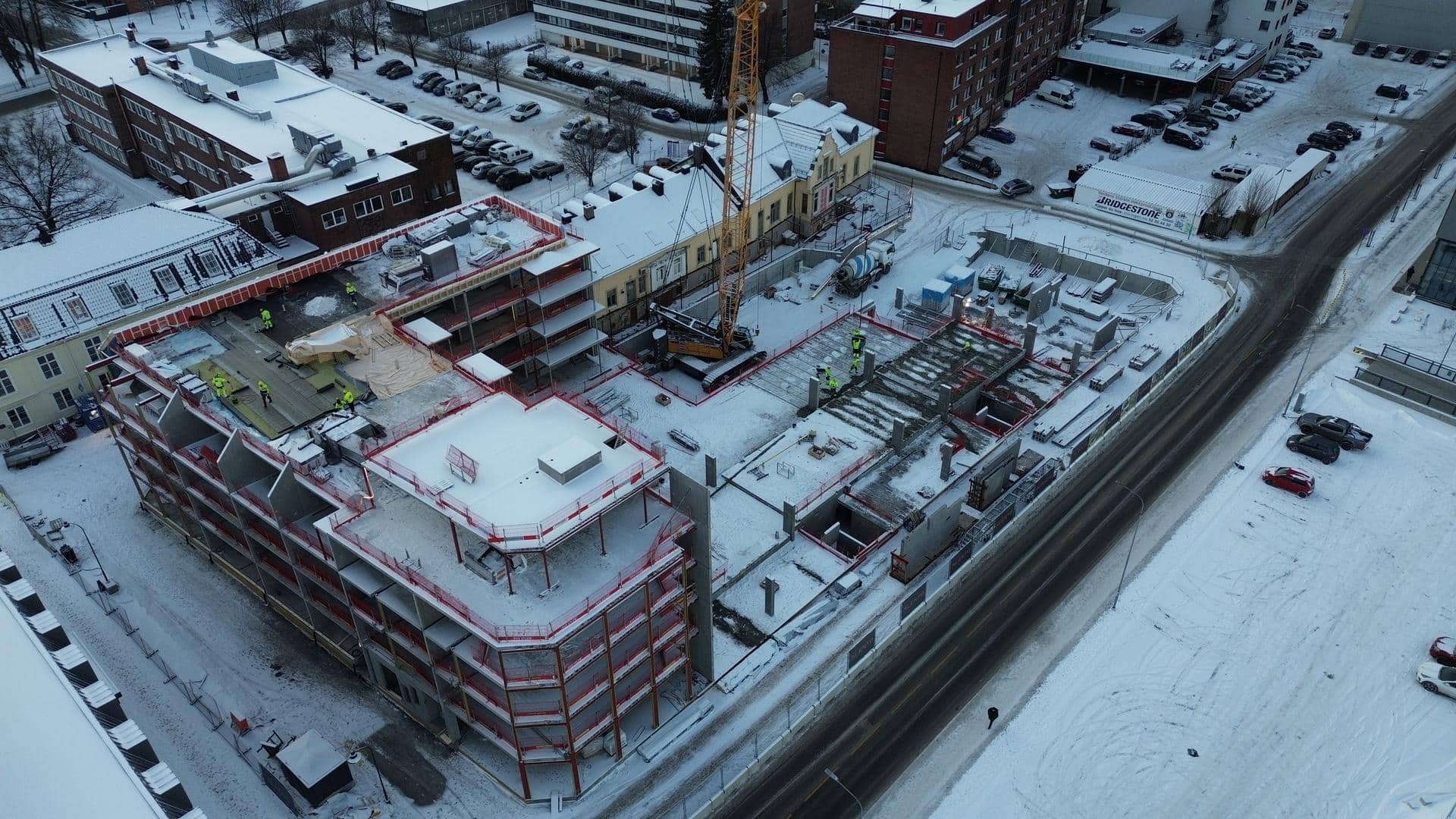 Bilde fra byggeplass Deciliteren