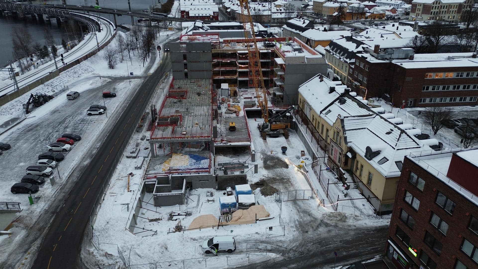 Bilde fra byggeplass Deciliteren