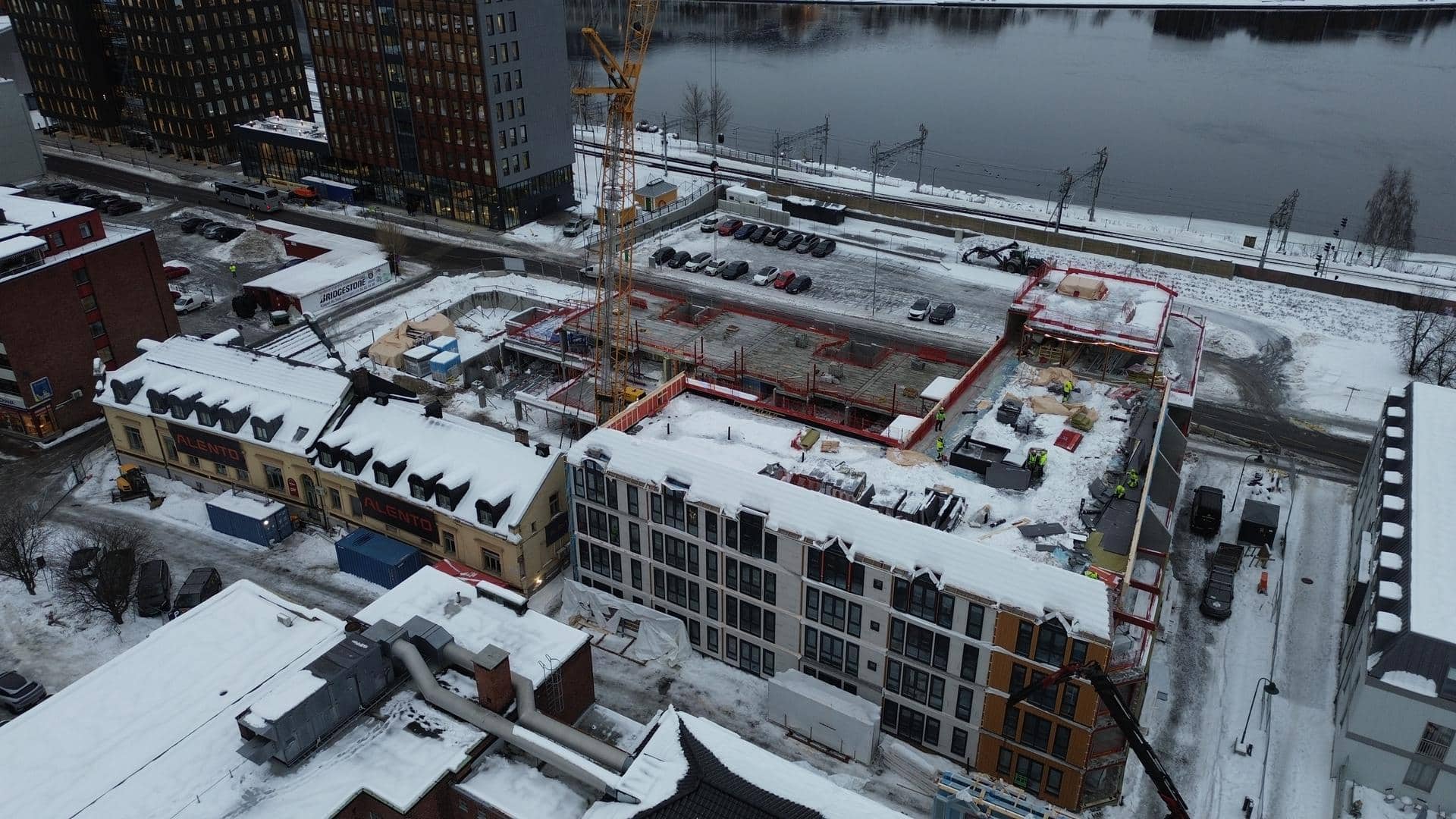 Bilde fra byggeplass Deciliteren