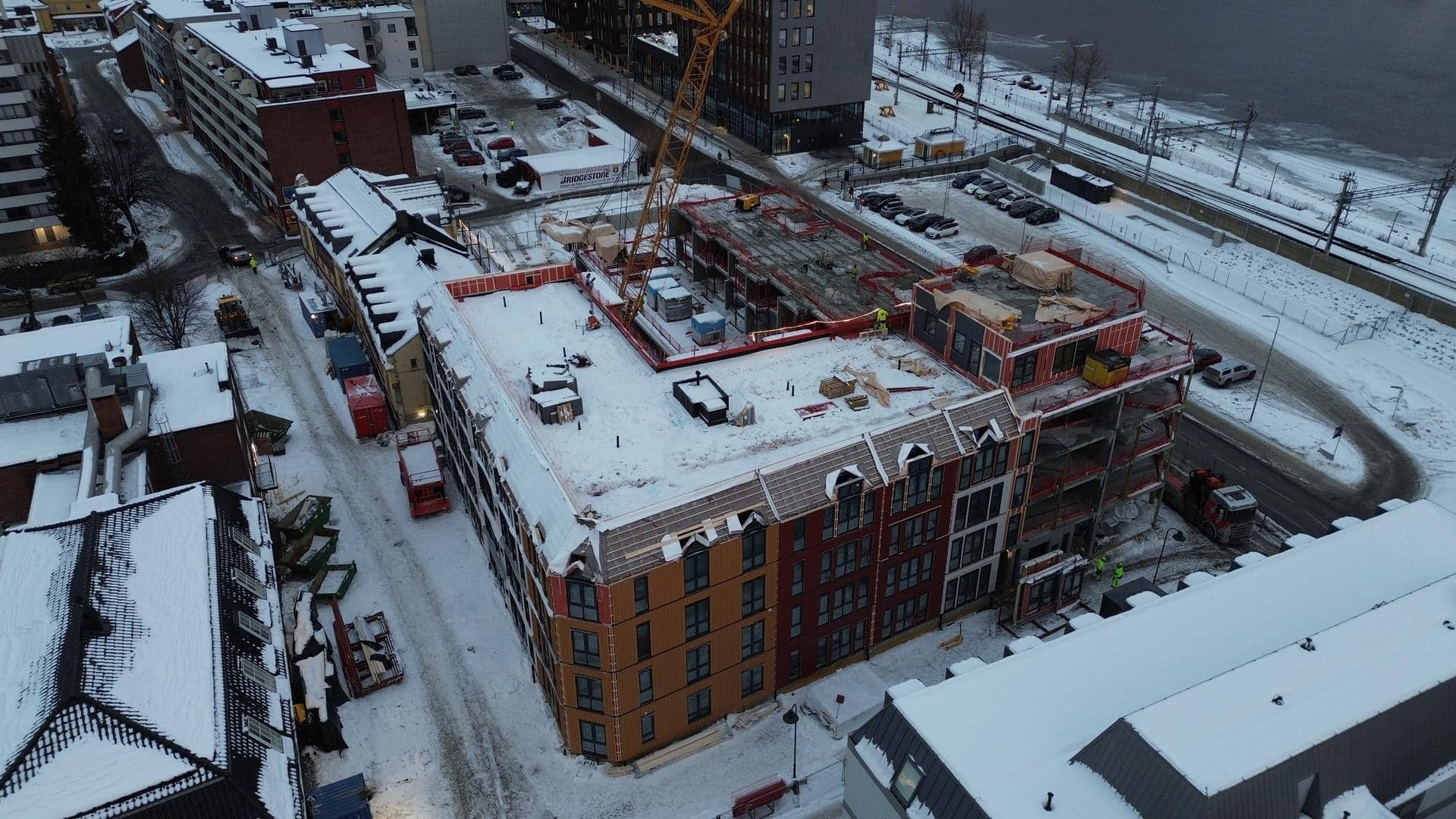 Bilde fra byggeplass Deciliteren